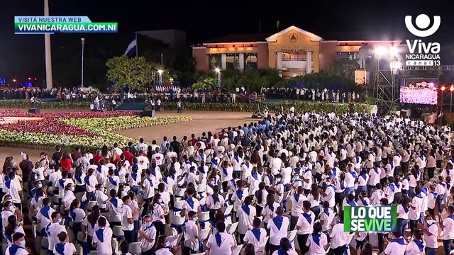 Managua: Militancia Sandinista ratifica su apoyo al Comandante Daniel y la Compañera Rosario