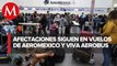 Suman otros siete los vuelos cancelados en Aeroméxico y Viva Aerobus por covid-19