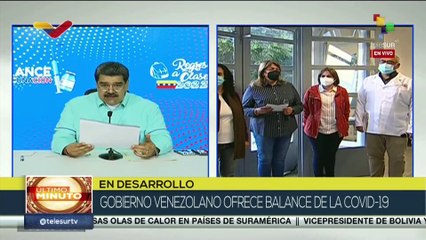 Gobierno venezolano ofrece balance de la Covid-19