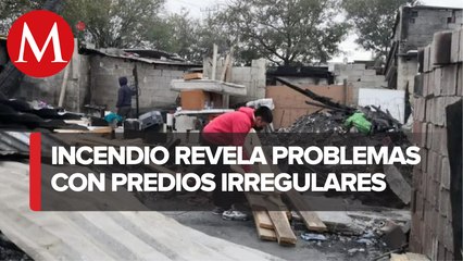 Afectados por incendio en Valles de San Bernabé reconstruyen tejabanes