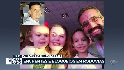 As chuvas em Minas Gerais já causaram 19 mortes, 10 delas de ontem pra hoje. Várias rodovias que cortam o estado estão bloqueadas. E há risco de rompimento de barragens.