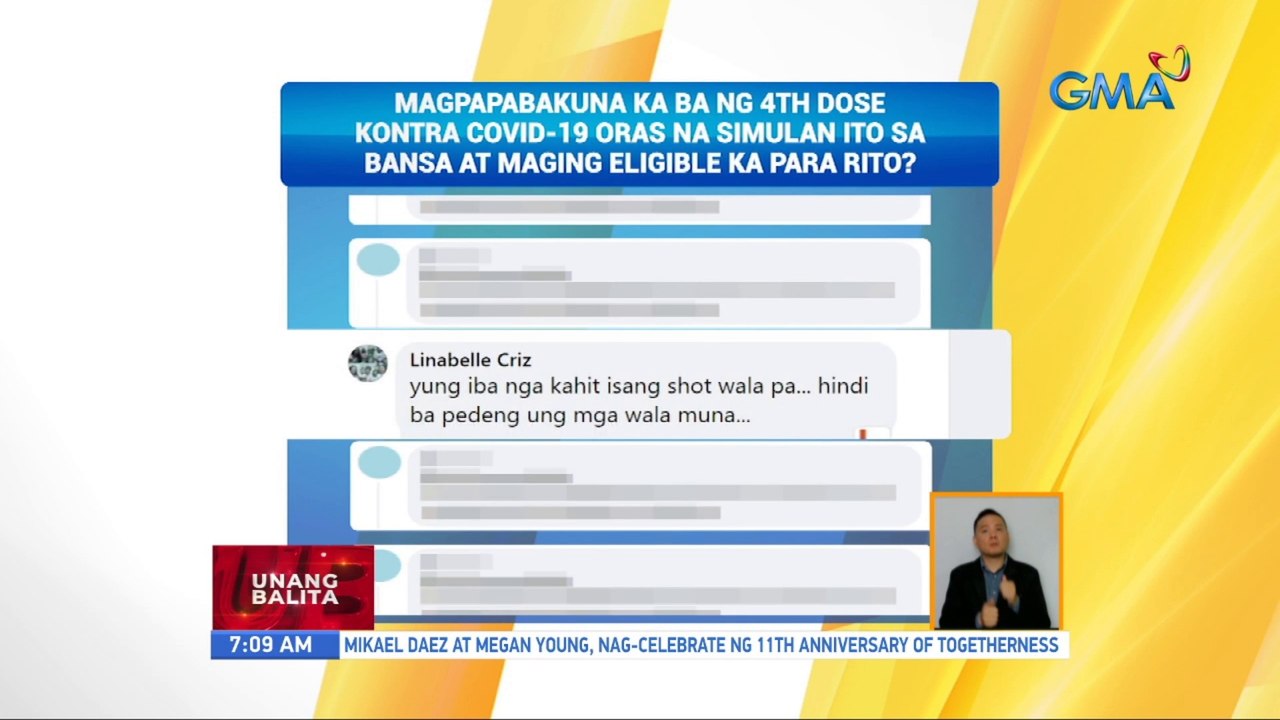 Magpapabakuna ka ba ng 4th dose kontra COVID-19 oras na simulan ito sa bansa at maging... | UB