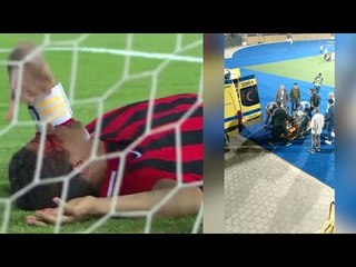 سعد سمير يغادر اولى مبارياته مع فيوتشر باصابة دموية ونقله إلى المستشفى