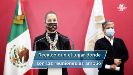 Sheinbaum espera indicaciones para hacerse prueba Covid tras reunión con AMLO