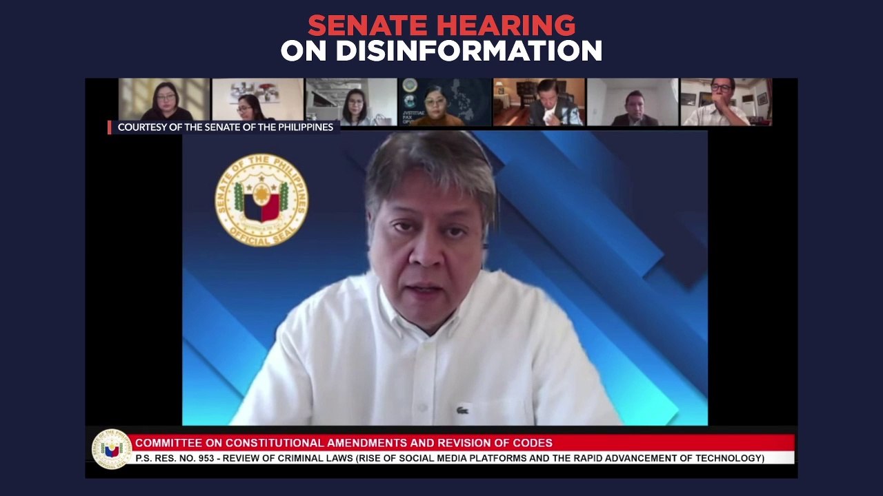 Senate hearing on disinformation | Wednesday, January 12