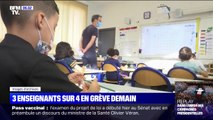 Protocole sanitaire à l'école: 3 enseignants sur 4 en grève ce jeudi