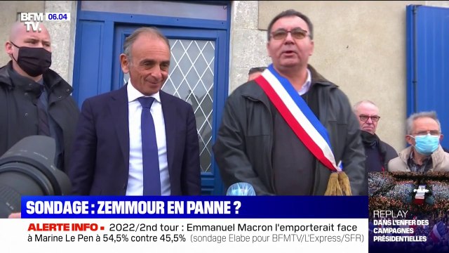 Présidentielle: les intentions de vote pour Éric Zemmour en baisse dans les sondages