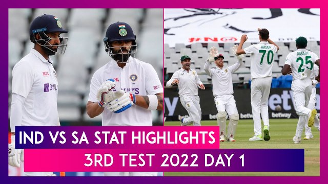 IND vs SA Stat Highlights 3rd Test 2022 Day 1: Virat Kohli, Kagiso Rabada Shine