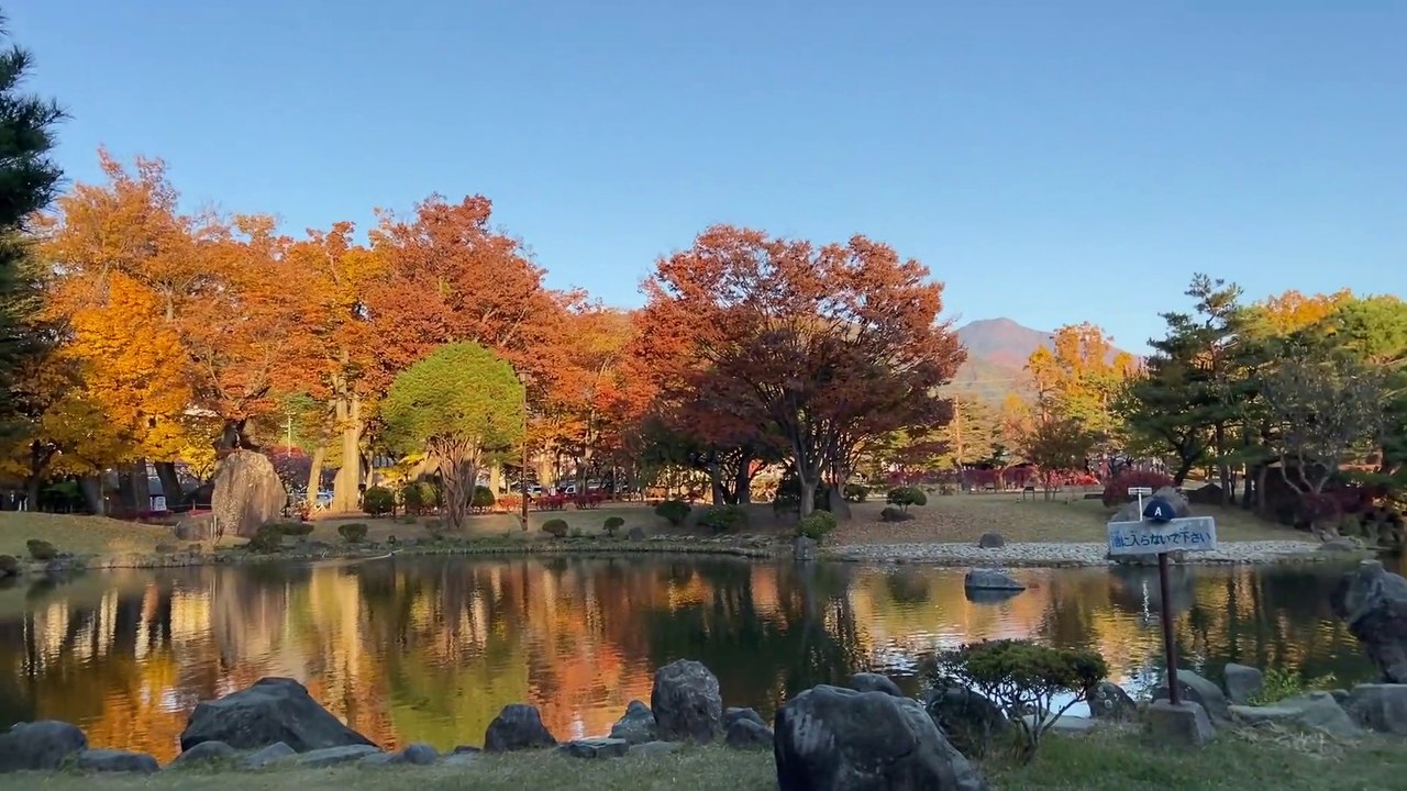 Autumn City Walk : Matsumoto Station~Agata Forest [Nagano Japan Vlog ASMR]