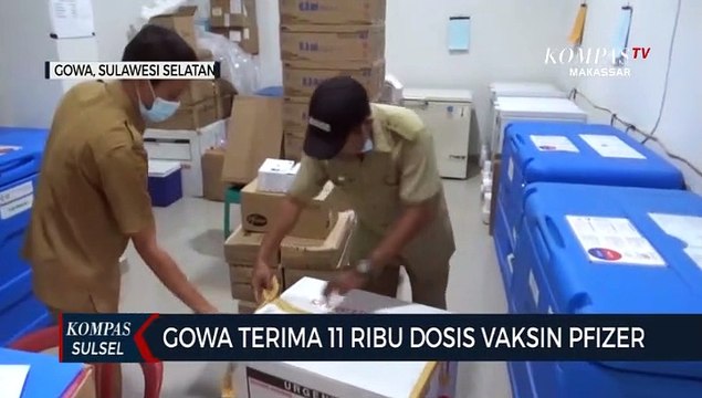 Dinkes Gowa Kembali Terima 11 Ribu Dosis Vaksin Pfizer
