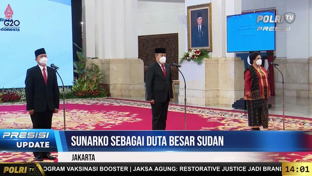 PRESISI Update 14.00 WIB : Presiden Jokowi Lantikan Para Duta Besar Luar Biasa dan Berkuasa Penuh RI di Istana Negara
