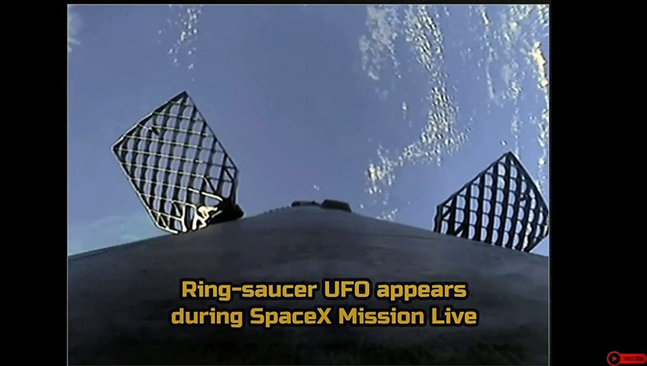 HUGE Ring-UFO APPEARED during SpaceX Live Starlink Mission