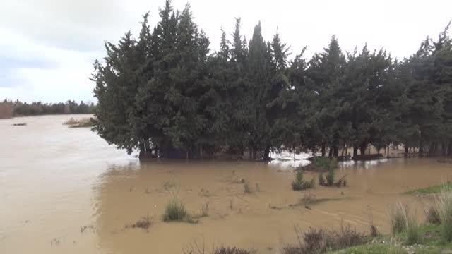 Irmaklar ile dere taştı, iş yerleri ve tarım alanlarını su bastı