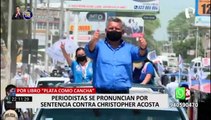 Christopher Acosta: periodistas lo respaldan tras sentencia