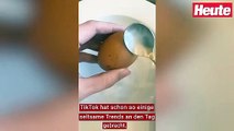 Rohe Eier schälen? Der TikTok-Trend im Test