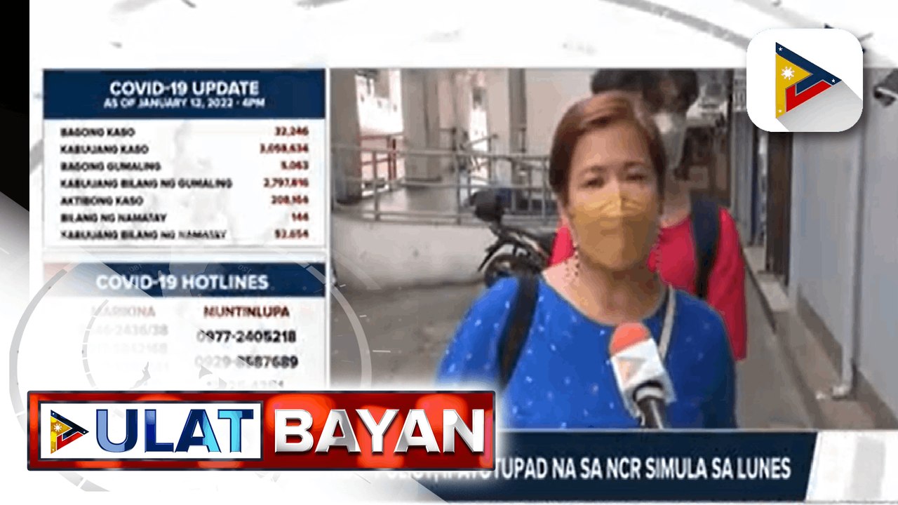 “No vax, no ride” policy ipatutupad na sa NCR simula Lunes