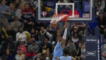 Скачать видео: Grizzlies down Warriors for 10th straight win