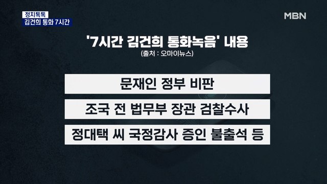 [정치톡톡] 김건희 7시간 통화 / 이재명 탄압 시끌 / 여가부 폐지 / 신문1면 위기 탈출