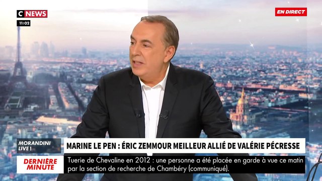 Marine Le Pen pose la question qui fâche: A quoi sert la candidature d'Eric Zemmour à part aider Valérie Pécresse à être au second tour ? - VIDEO
