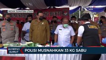 Satnarkoba Polrestabes Medan Musnahkan Barang Bukti Sabu, Ganja, dan Pil Ekstasi