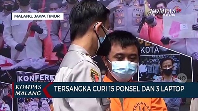 Polisi Tangkap Pelaku Pencurian 15 Ponsel dan 3 Laptop di Kota Malang