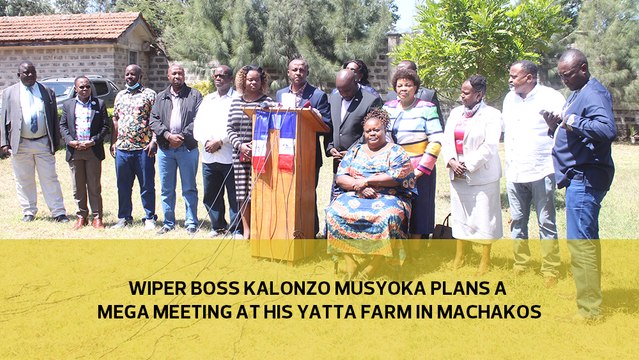 Wiper boss Kalonzo Musyoka plans a mega meeting at his Yatta farm in Machakos
