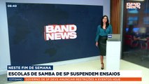 As escolas de samba de São Paulo suspenderam os ensaios técnicos marcados para o próximo fim de semana por causa do novo aumento de casos de Covid-19.Saiba mais em youtube.com.br/bandjornalismo#BandNews #carnaval #Covid