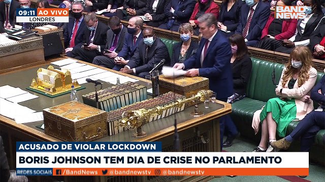 O primeiro-ministro do Reino Unido, Boris Johnson, enfrenta sabatina semanal no Parlamento sob grande pressão, acusado de violar lockdown.Saiba mais em youtube.com.br/bandjornalismo#BandNews