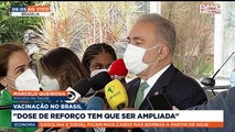 Queiroga diz que vai trabalhar para aumentar testagem e ampliar a aplicação de doses de reforço para controlar o avanço da variante ômicron no Brasil.