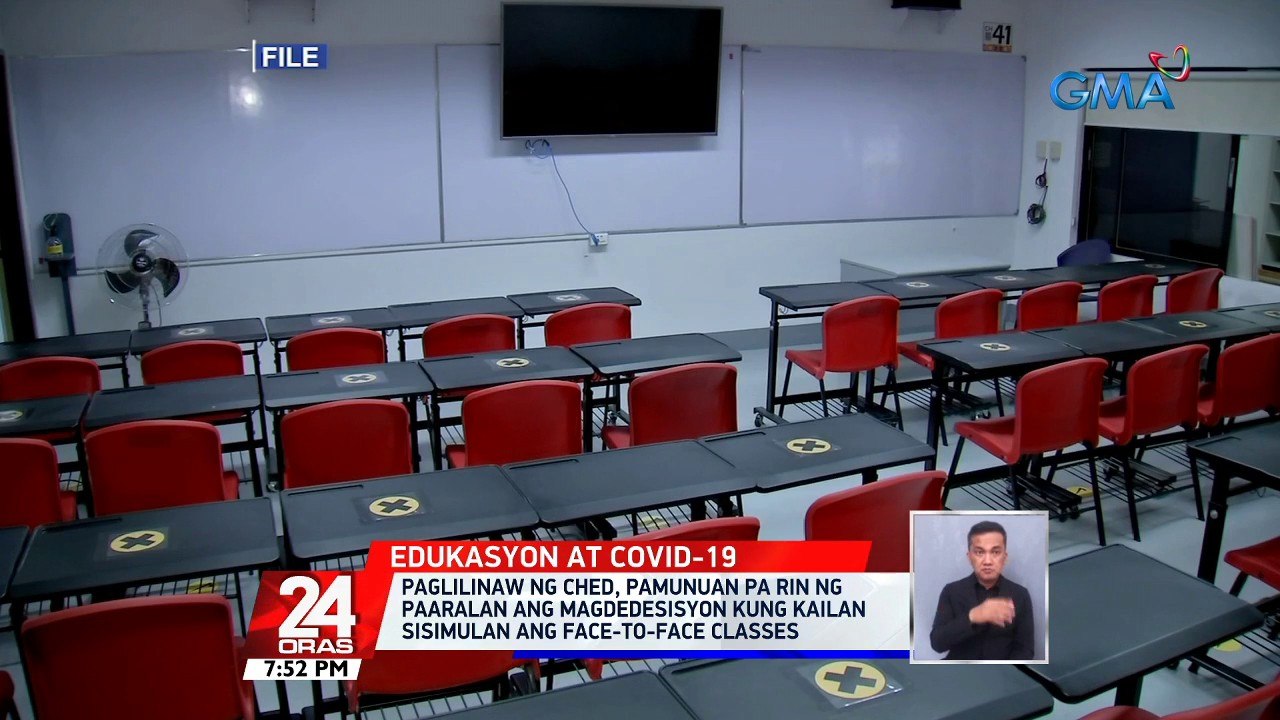 Limitadong face-to-face classes sa mga kolehiyo at unibersidad na nasa Alert level 3... | 24 Oras
