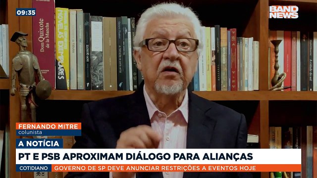 PSB E PT intensificam as conversas em busca de união. Veja na coluna A Notícia com Fernando Mitre (@fernandomitre).Saiba mais em youtube.com.br/bandjornalismo#BandNews #PSB #PT