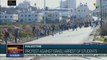Palestinians protesting the arrest of five students
