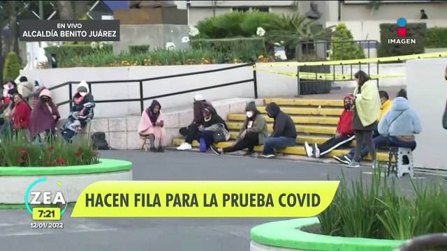 Capitalinos hacen filas para realizarse la prueba Covid-19
