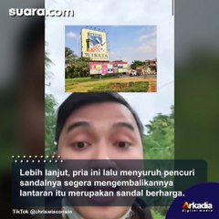 Sandal Dicuri Pas Salat Jumat, Pria Ini Cari Pelaku di TikTok: Balikin Sandal Gue!