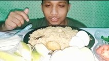 SPICY CHICKEN BIRIYANI WITH EGGS PAYES TOMATO SALAD _ FOOD VIDEOS _ EATING SHOWS _ SAJJADREIGNS