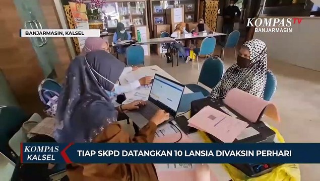 Tiap SKPD di Banjarmasin Wajib Ajak 10 Lansia Bervaksin Perhari Demi Mencapai Target
