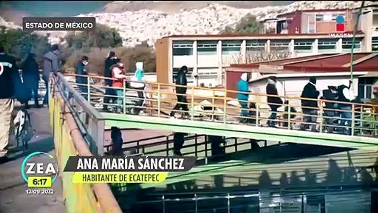 ¡Sin sana distancia! Así las filas para pruebas Covid-19 en el Edoméx