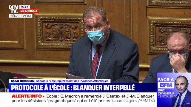 Pourquoi tant d'impréparation ? : le sénateur LR Max Brisson interpelle Jean-Michel Blanquer sur les protocoles sanitaires dans les écoles