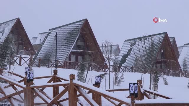Yıldız Dağı'nda kar kalınlığı 65 santimetreye ulaştı