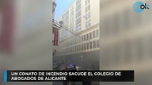 Un conato de incendio sacude el Colegio de Abogados de Alicante