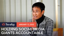 Maria Ressa to Senate: Make law holding social media giants liable for lies spread
