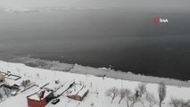 Son dakika haberleri... Van Gölü buz tuttu