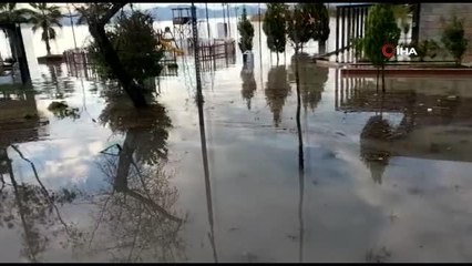 Son dakika haber! Köyceğiz Gölü'nün su seviyesi yükseldi, Atatürk Kordonu sular altında kaldı