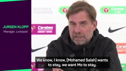 Video herunterladen: ‘Salah wants to stay at Liverpool’, insists Klopp