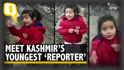 Watch | Young Girl Turns Reporter To Show Poor Condition of Kashmir's Roads