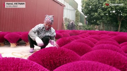 Во вьетнамской "столице благовоний" ремесленники готовятся к Новому году