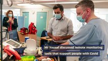 Health Secretary Humza Yousaf visits Liberton Hospital in Edinburgh