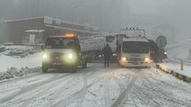 ZONGULDAK'TA 'KAR' ULAŞIMI AKSATTI