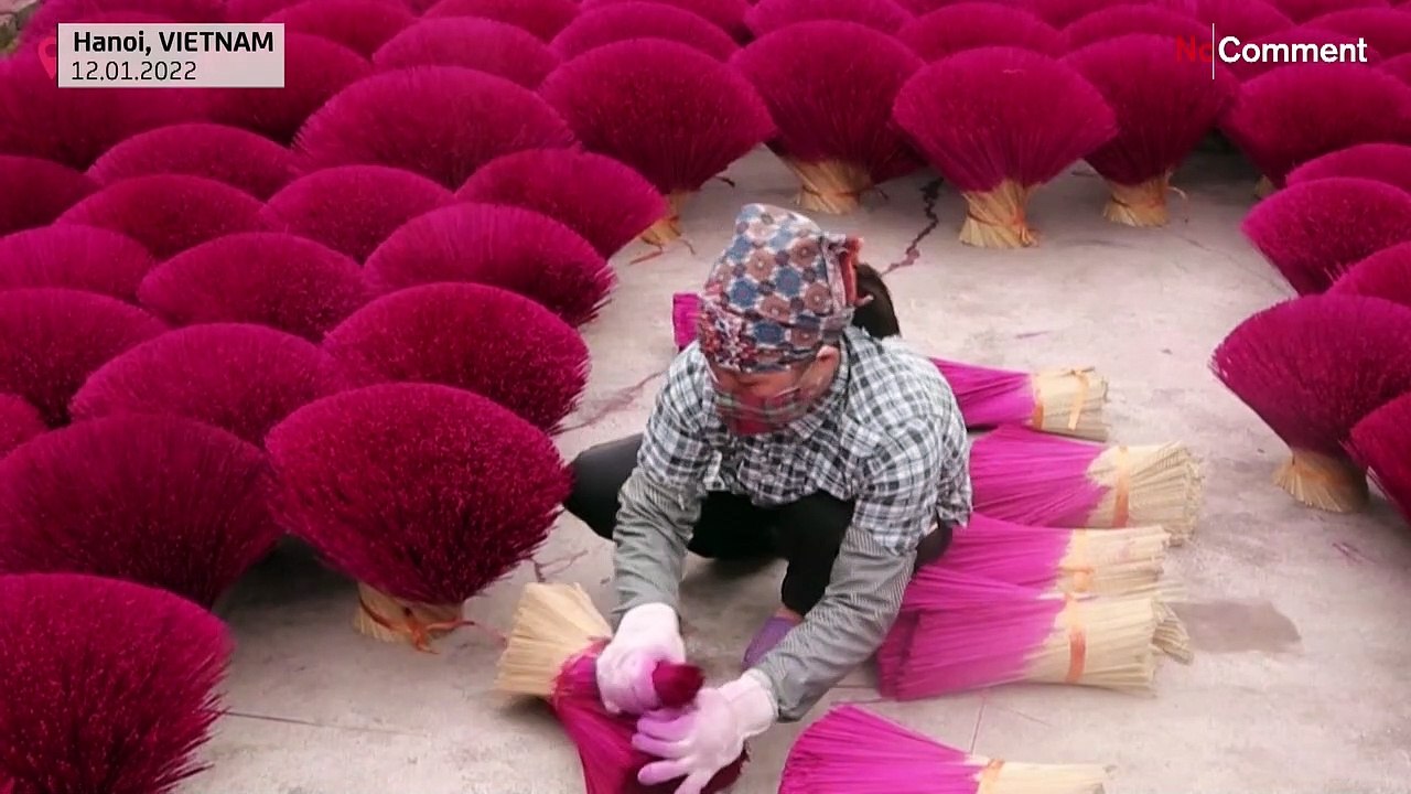 Vietnam incense village dazzles ahead of Lunar New Year, though sales down
