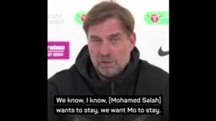 ‘Salah wants to stay at Liverpool’, insists Klopp